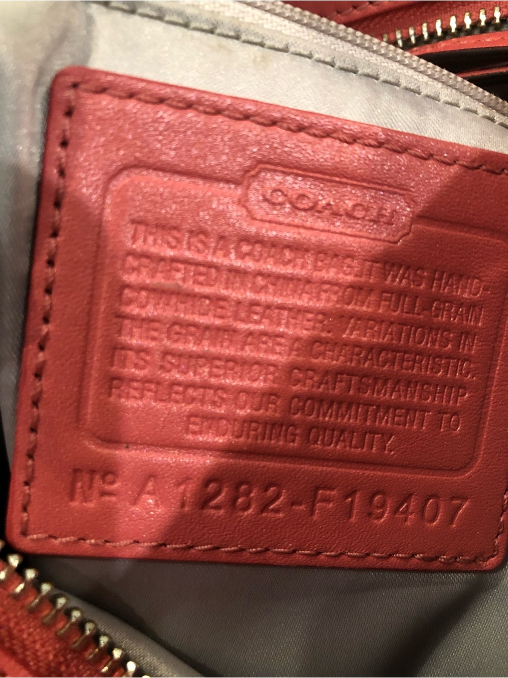 Coach Pink Perforated Signature Hobo Shoulder Bag - Picture 4 of 4